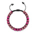 Jaspe océanique fuchsia | Bronze à canon | Bracelet Diffuseur Pierre de Lave